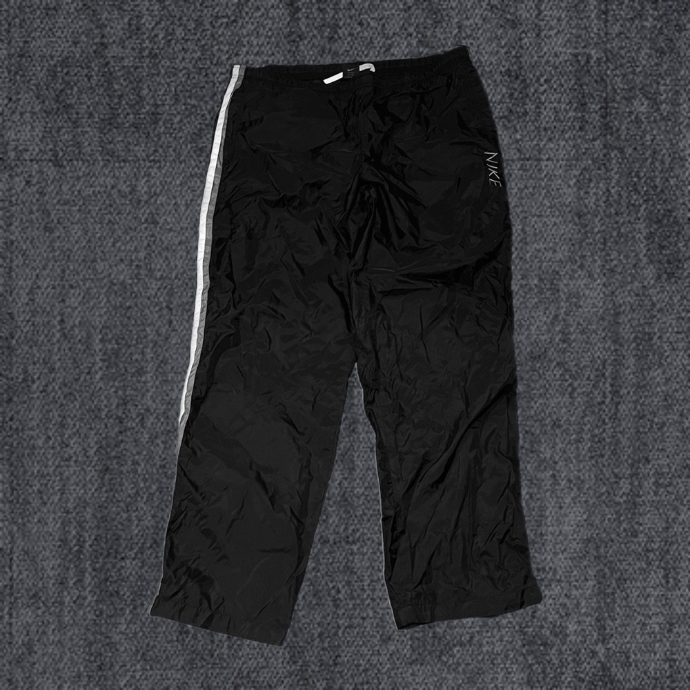 Vintage Nike Track Pants 90s Black White Grey Men’s Large